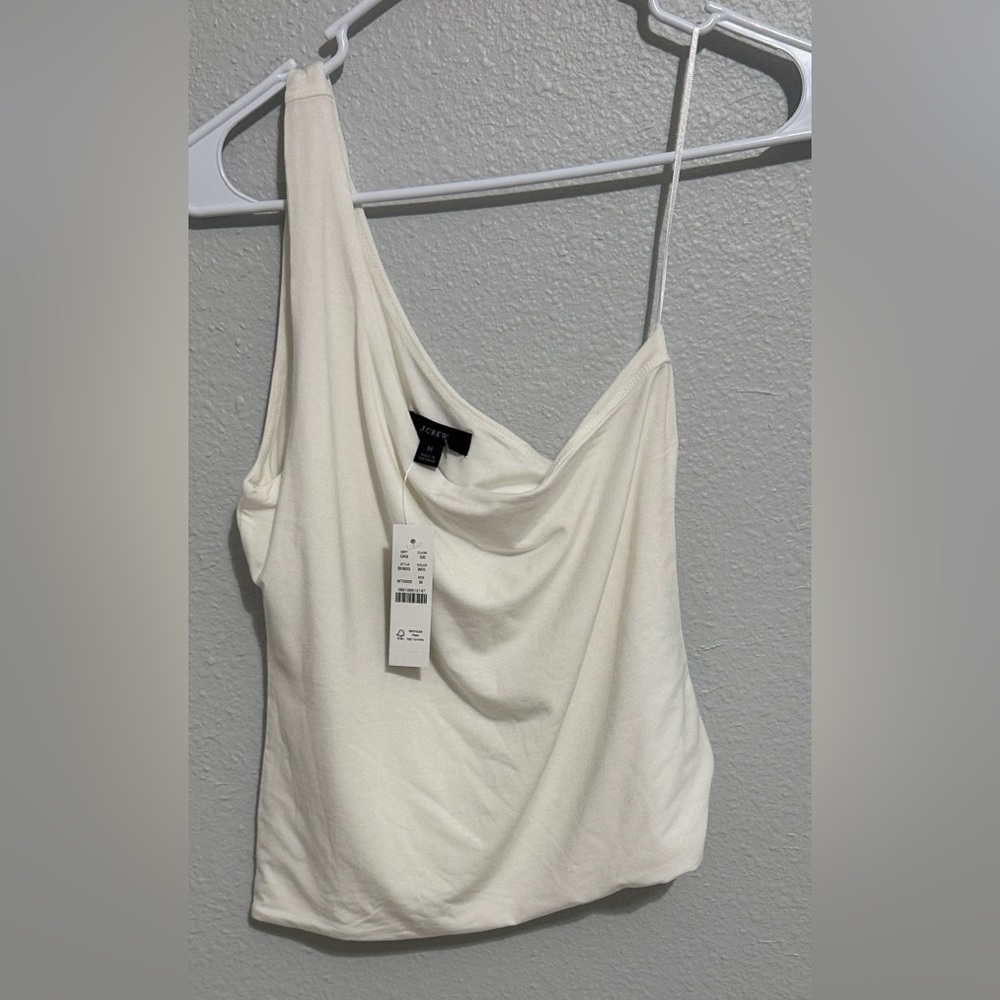 J.Crew Cream Off the Shoulder Tank Top